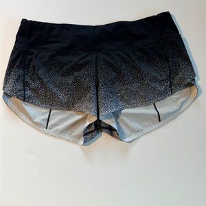 Lululemon Athletica Black and Gray Athletic Shorts